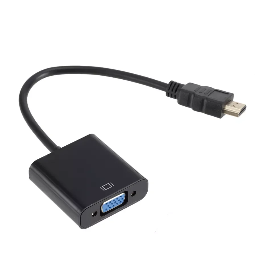 

New in 1080P HDMI-compatible to VGA Adapter Digital to Analog Converter Cable For Xbox PS4 PC Laptop TV Box to Projector Display
