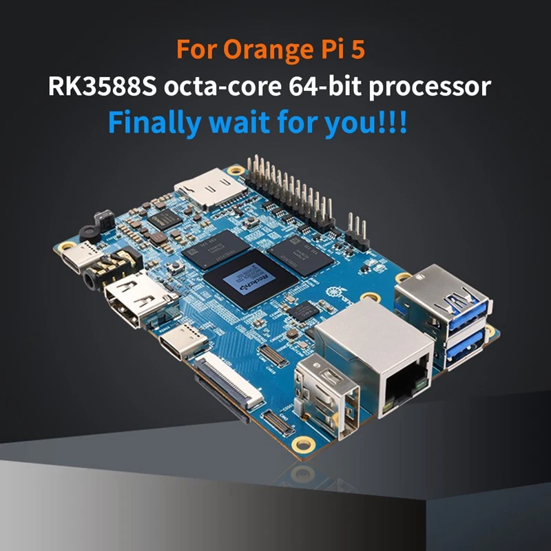 Для Orange Pi 5 макетная плата + комплект металлического корпуса RK3588S 8-ядерный ARM