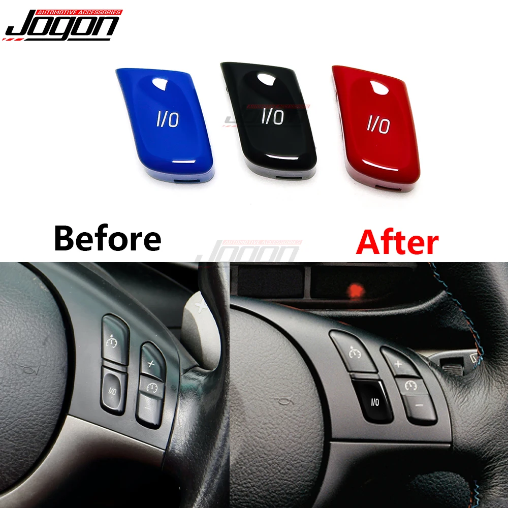 

ABS Car VO I/O Button Trim Replace For BMW E46 3 Series 1998-2006 M3 2000-2006 Steering Wheel Control Switch Interior Accessory