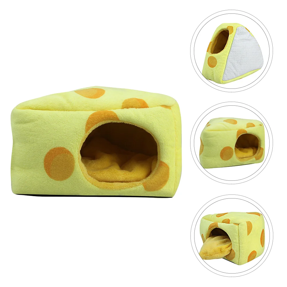 

1Pc Chinchilla Guinea Habitat Hamster Winter Bed Guinea House Plush Hamster Hideout Plush Hamster Cave