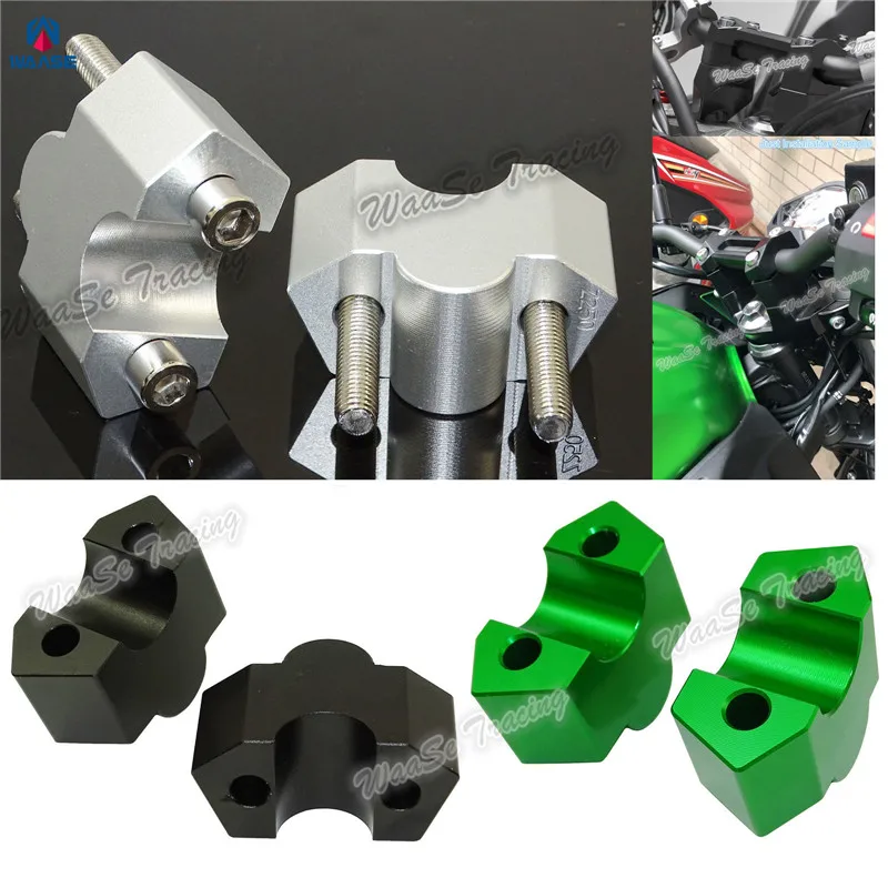 

waase Motorcycle Handlebar Bar Riser Up 30mm Bracket Kit For Kawasaki Z250 Z300 Z800