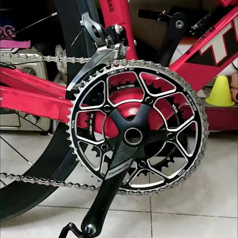 Звездочка VXM 110BCD для дорожного велосипеда 50-34T 52-36T 53-39T звездочка из алюминиевого
