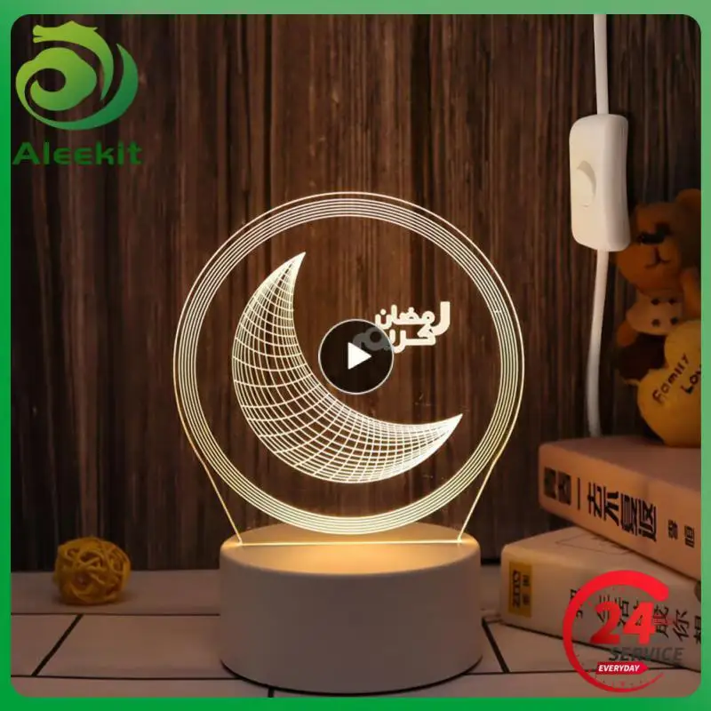 

1 ~ 8 шт. Eid Mubarak Moon Star светильник Decor для дома, Исламская мусульманская модель Рамадан Kareem Mubarak Eid Al-Adha
