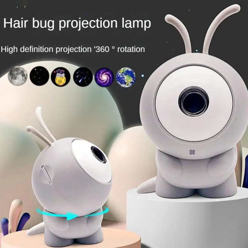 

Galaxy Moon Projector Night Light 6-in-1 Wall Projection Lamps Adjustable Usb Rechargeable For Kids Bedside Bedroom Colorful