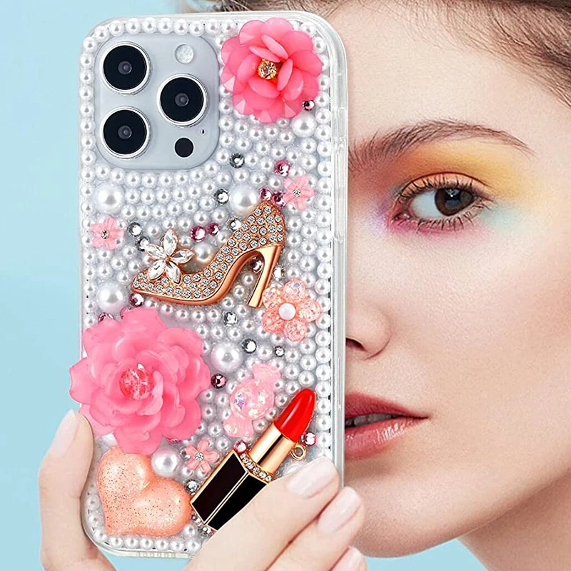 

Cute Rose Love Case For Samsung Galaxy A50 A70 A40 A30 A20E A20 A10 M30 M20 M10 Case Floral Shockproof Pearl Back Phone Cover