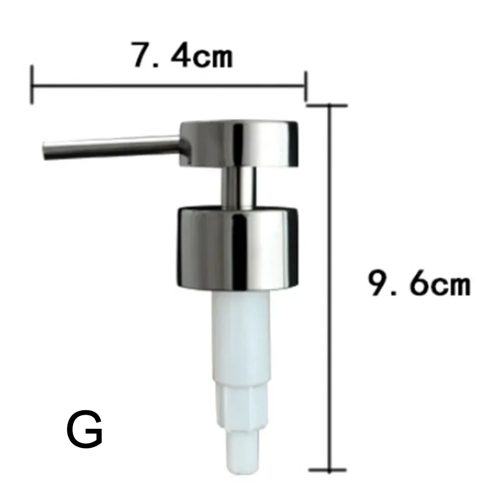 

1 шт., головка дозатора жидкого мыла из нержавеющей стали, ручной насос, дозатор жидкого мыла для ванной комнаты, насадка, костюм для рта бутылки 25 мм