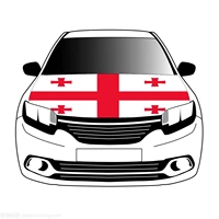 georgia flag car hood cover 3 3x5ft 100polyestercar bonnet banner