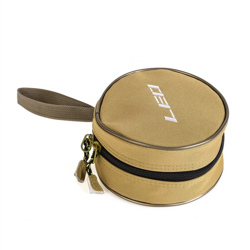 Portable Fishing Reel Hand Bag Polyester Protective Cover Storage for Carrier Shockproof Fishing Reel Pouch Bag with Han