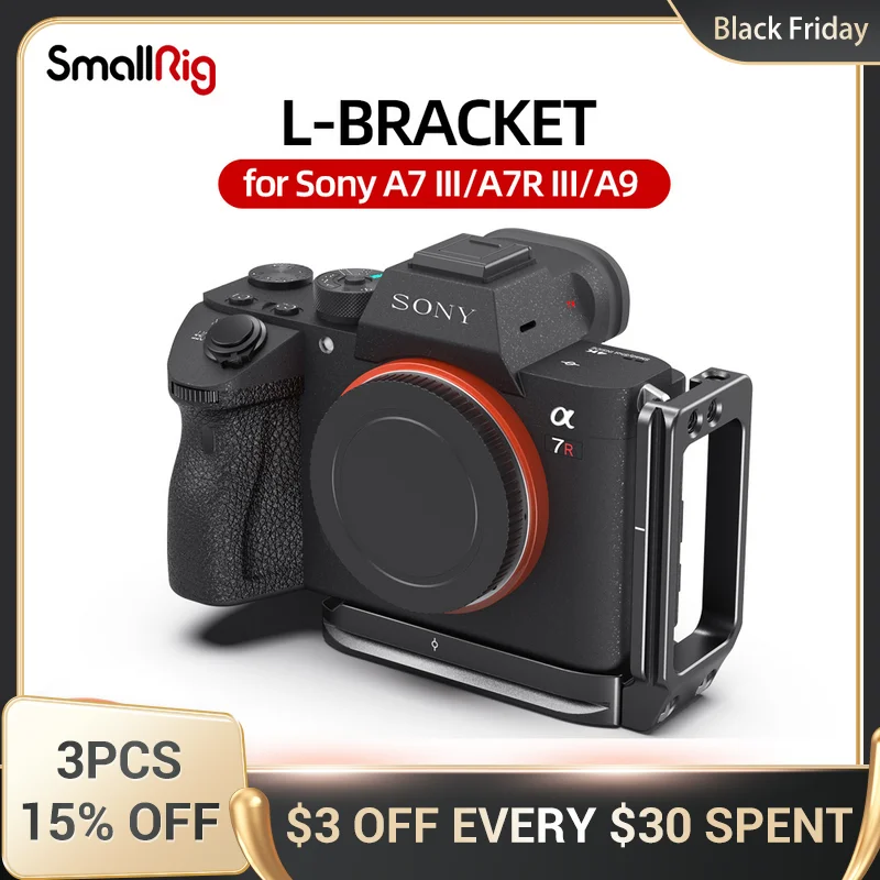 

Лёгкий L-образный кронштейн SmallRig для Sony a7 iii A7 III/A7R III/A9 Arca совместимая пластина основания и боковая пластина 2940