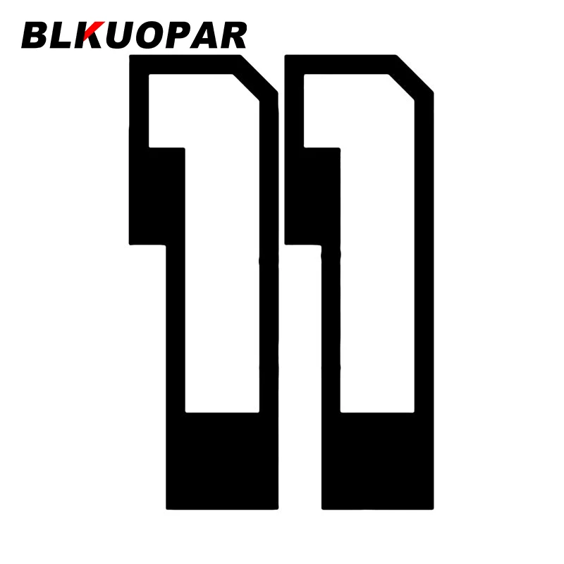 

BLKUOPAR номер 11 Автомобильная наклейка креативная с защитой от царапин