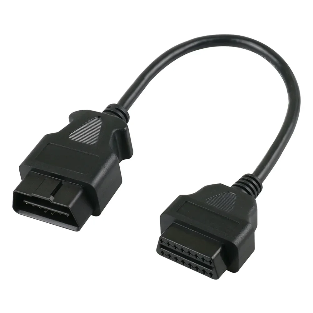 OBD2 30 см удлинительный кабель диагностический папа на 16-контактный разъем мама