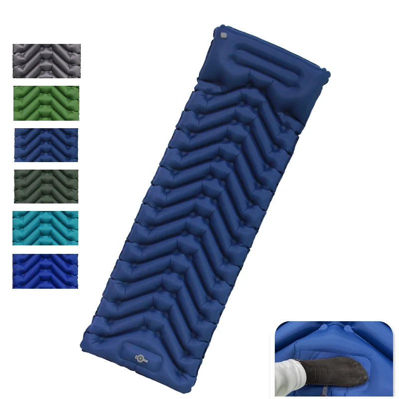 

New Camping Inflatable Mattress Outdoor Air Bed Portable Pressing Type Sleeping Pad Ultralight Folding Beach Travel Hiking Mat