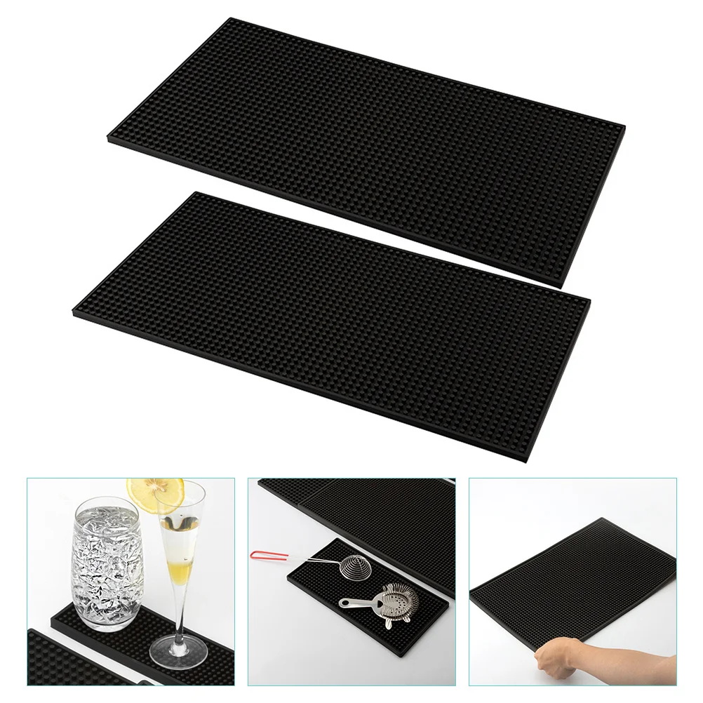

Mat Bar Mats Pad Spill Servicedrying Countertop Bartendercoffee Barber Station Flexible Bars Sink Kitchentable Serving
