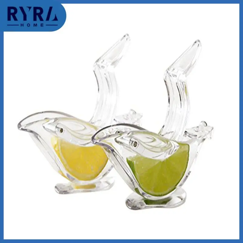 

2/4/5PCS Transparent Fruit Juicer Simple Lemon Clip Quick Manual Citrus Juicer Kitchen Gadgets Bird Shape Citrus Juicer