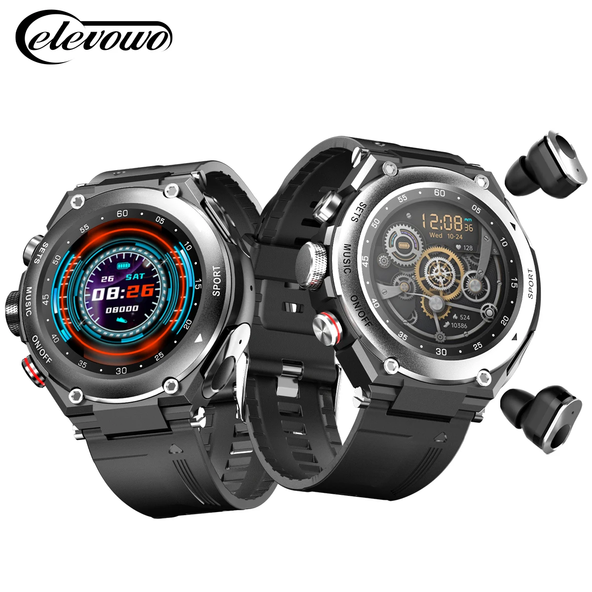 Смарт-часы T92 Pro с наушниками-вкладышами, 3 в 1, фитнес-трекер ...