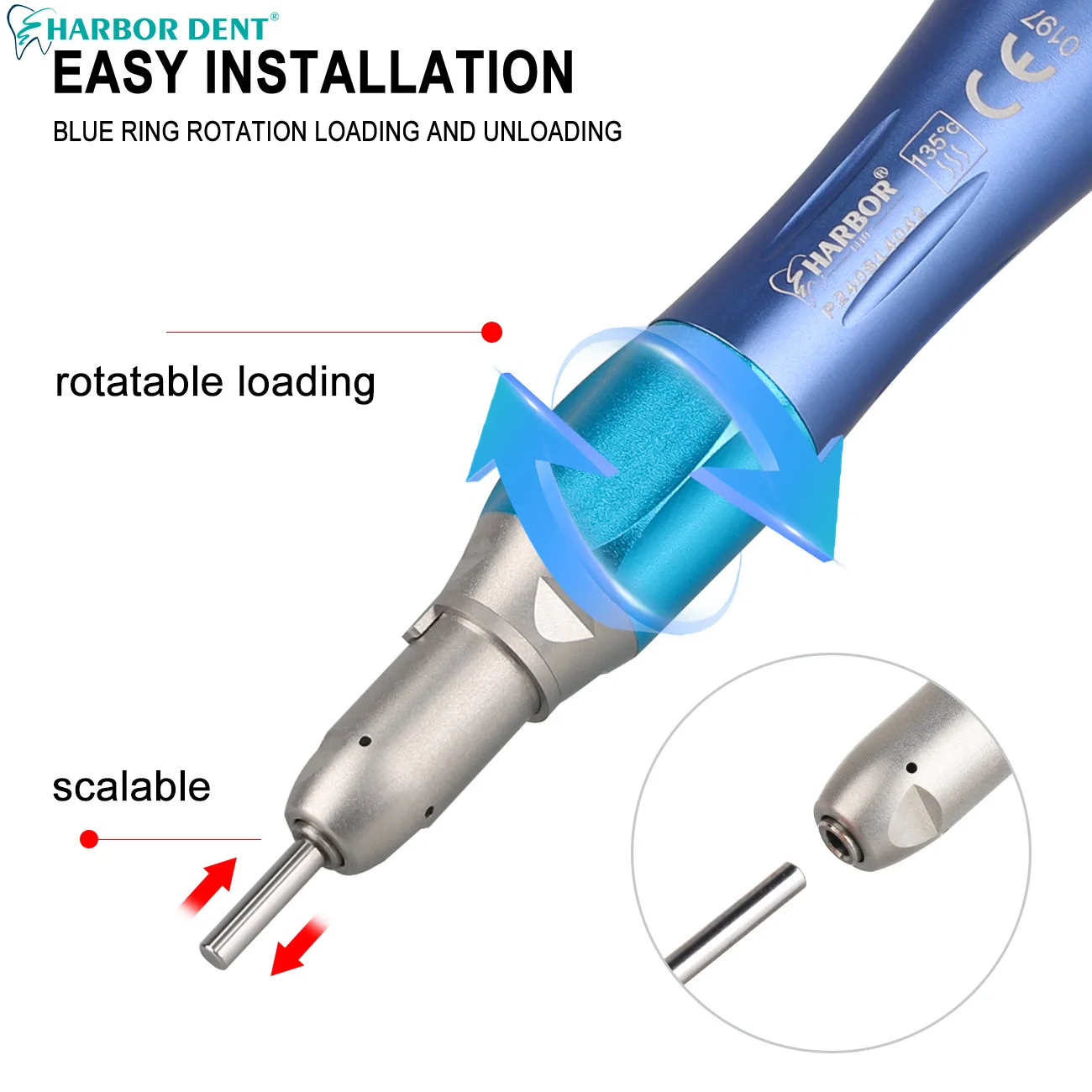 Синие комплекты стоматологических светодиодных высокоскоростных