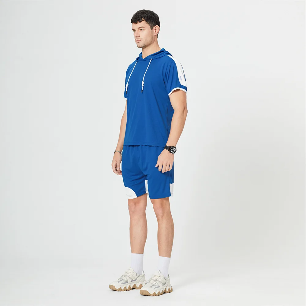 2022 Summer Pullover Hooded Colorblock 