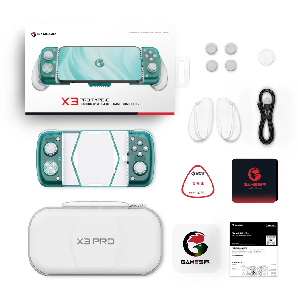 Геймпад GameSir X3 Pro с охлаждающим вентилятором
