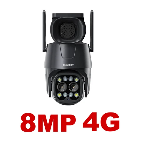 Ip-камера Wifi/4G sim-карта PTZ HD 4MP 8MP двойная линза 2,8 мм-8 мм 10X Zoom Наружная AI человеческое отслеживание Цвет ночного видения аудио камера безопасности