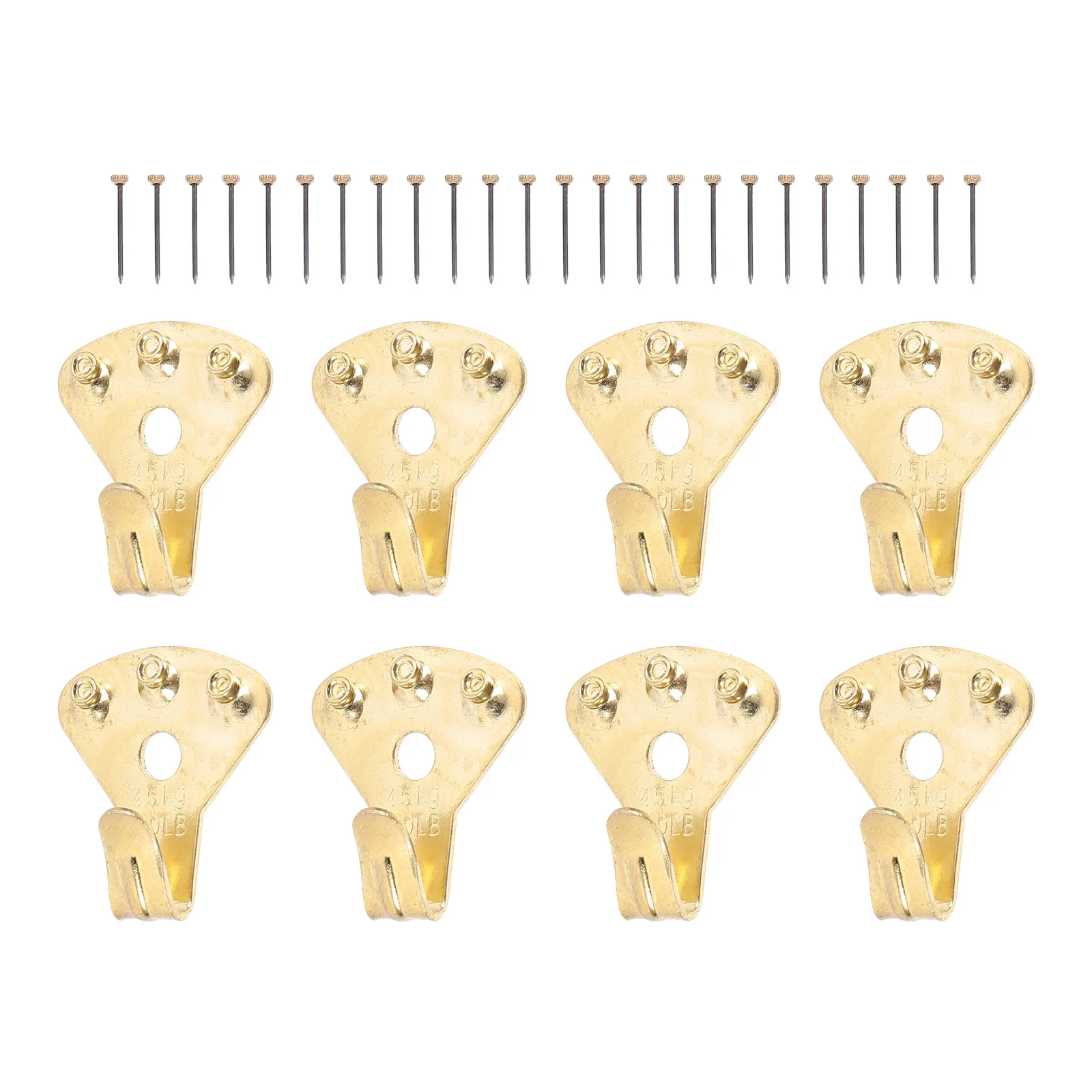 

8pcs Metal Multi-function Practical Heavy Duty Photo Frame Hooks Hooks Picture Hangers