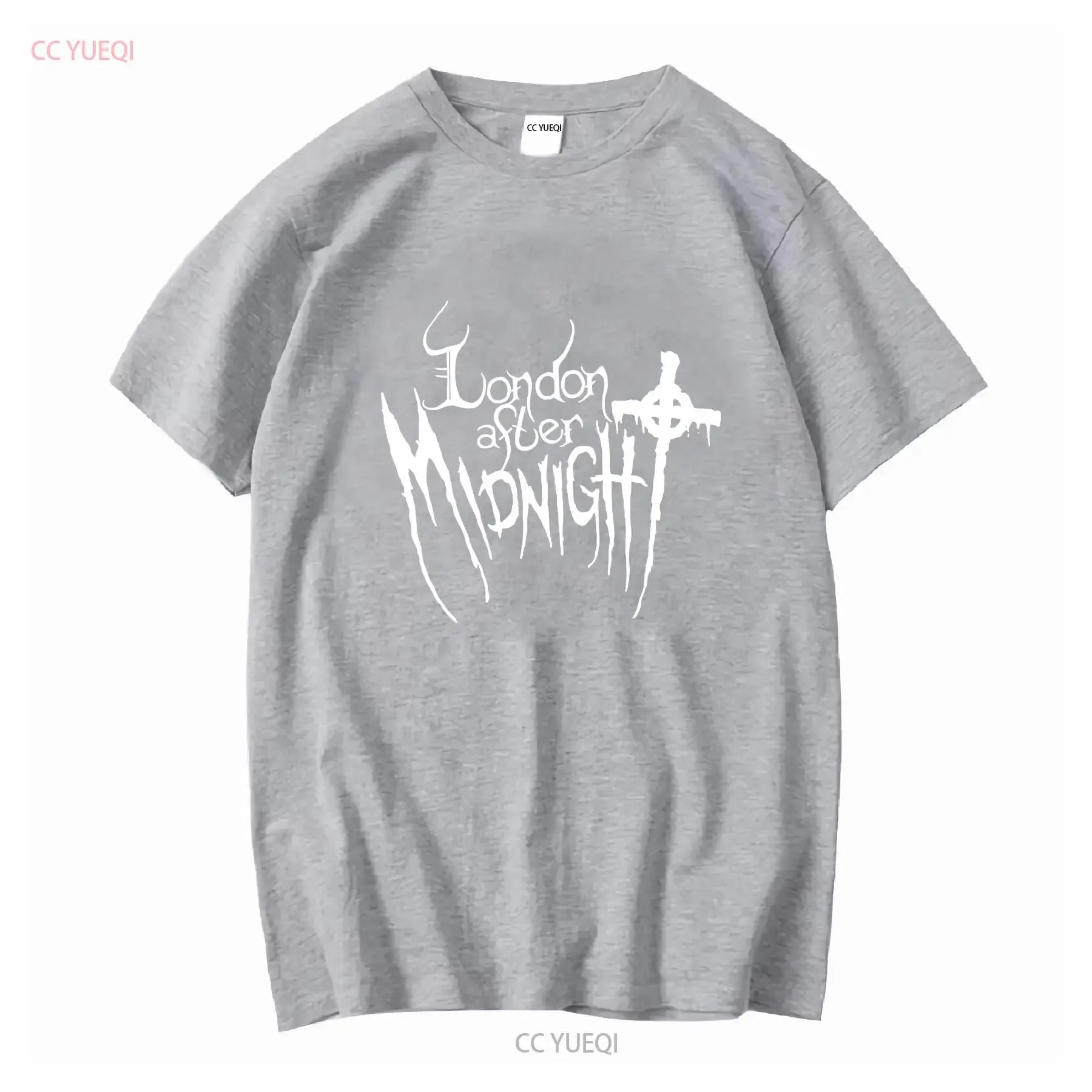 Фото Винтажная футболка London After MidnighT 2000-х годов, большая винтажная стираная дышащая слегка универсальная графика с длинными или короткими рукавами №4