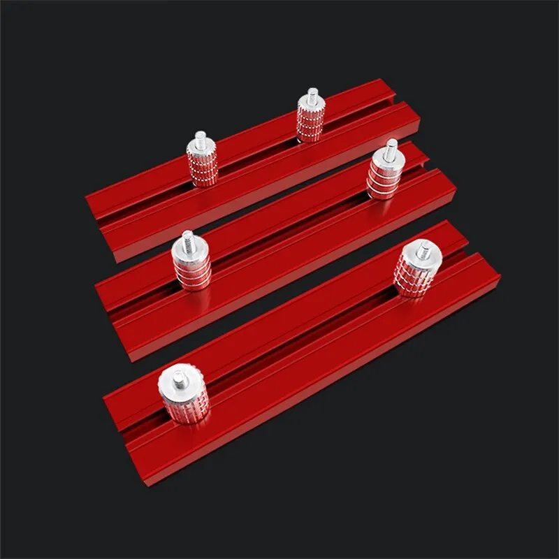 15.8/17.8/19.8mm Dog Hole Baffle Plate Planing Stop Board Aluminum Woodworking Bench Auxiliary Clamp Limit Dropshipping |