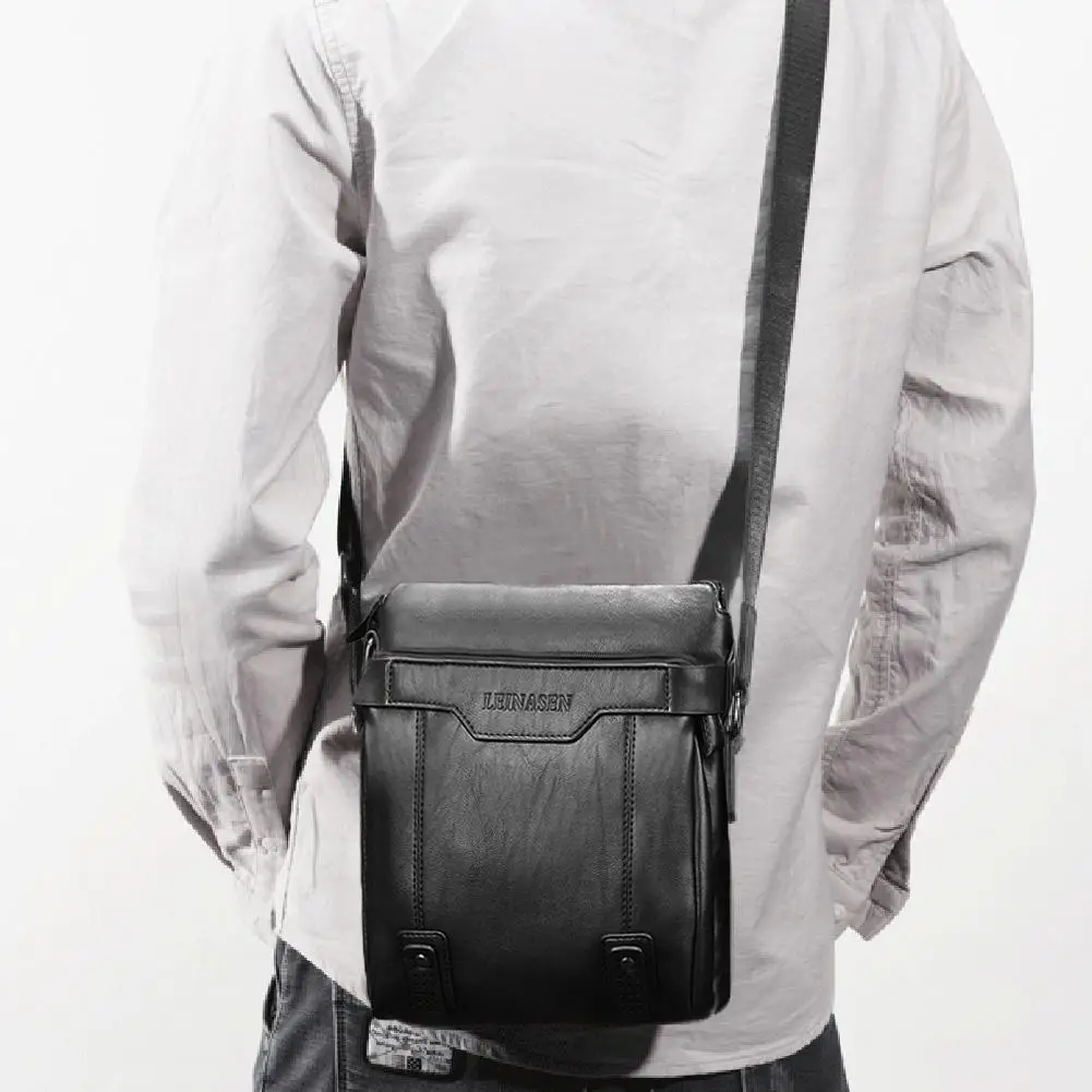 

Однотонные мужские сумки через плечо, маленькая квадратная женская сумка на молнии с откидной крышкой, уличная дорожная сумочка на ремне