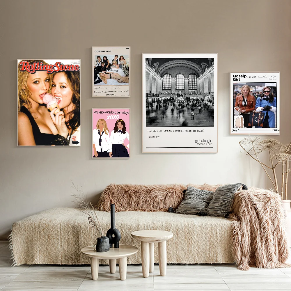 Клейкие постеры для фильмов G-Сплетница винтажный декор комнаты дома бара кафе