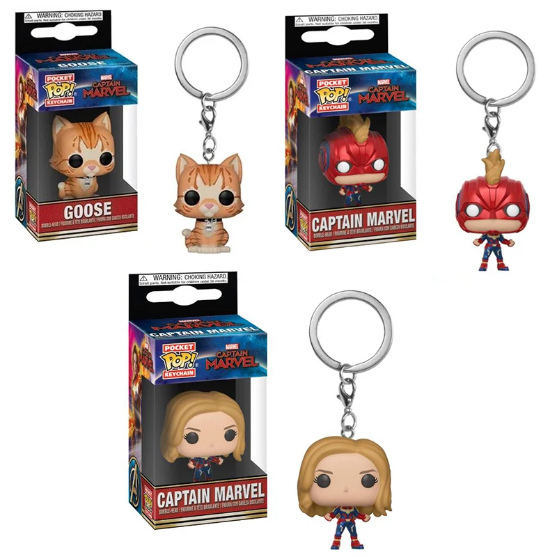 FUNKO Мстители 4: финал Капитан MARVEL Гусь брелок экшн-фигурка коллекционные игрушки