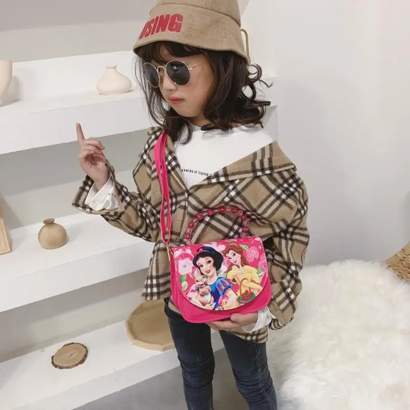 Disney Frozen Shoulder Bag for Girl Kid Princess Sophia Crossbody Bag Elsa Purse for Children's Day Birthday Gift Handbags