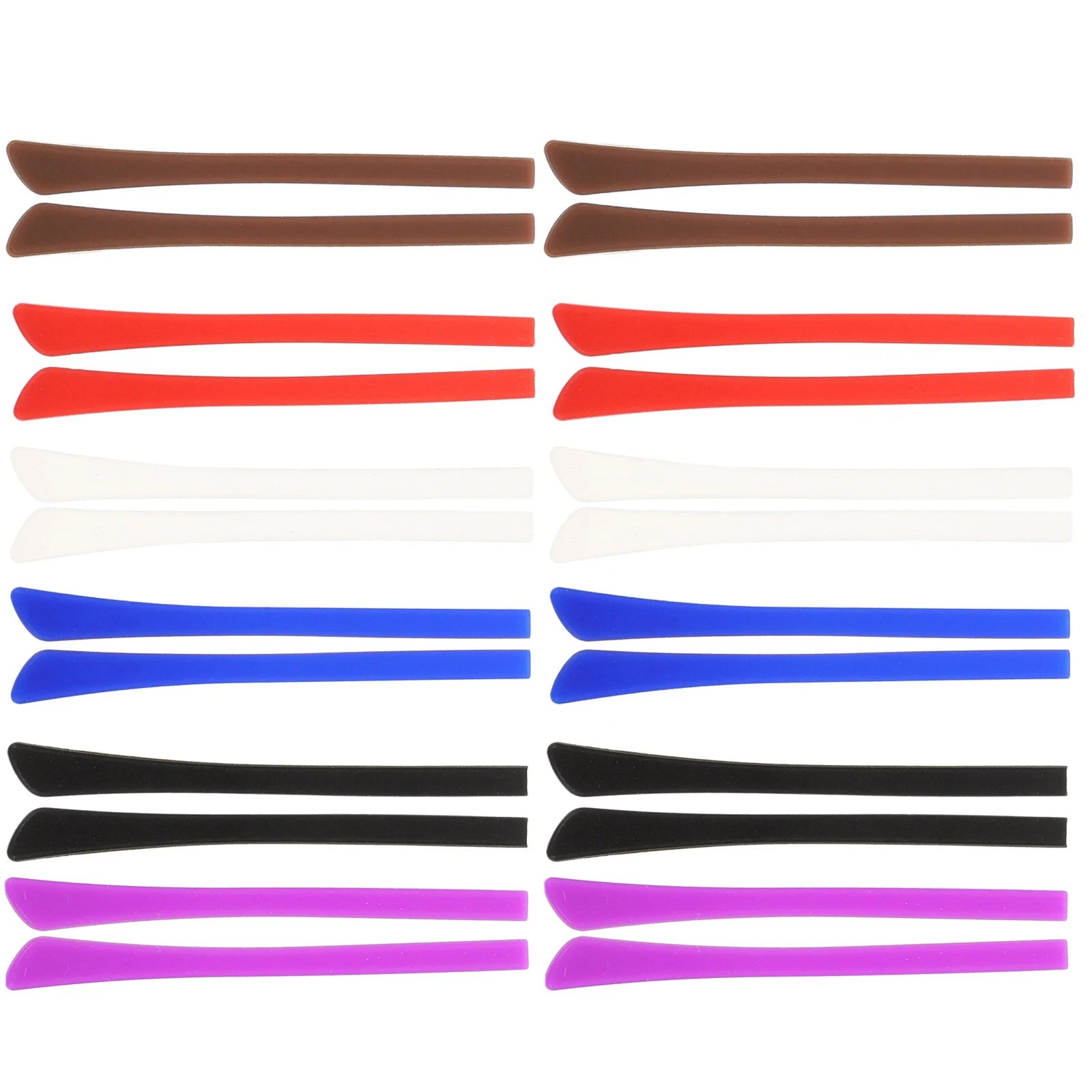 

12 Pairs The Ear Kids Glasses Holder Strap Pad Silica Gel Anti-skid Leg Sleeve Grips Eye Child