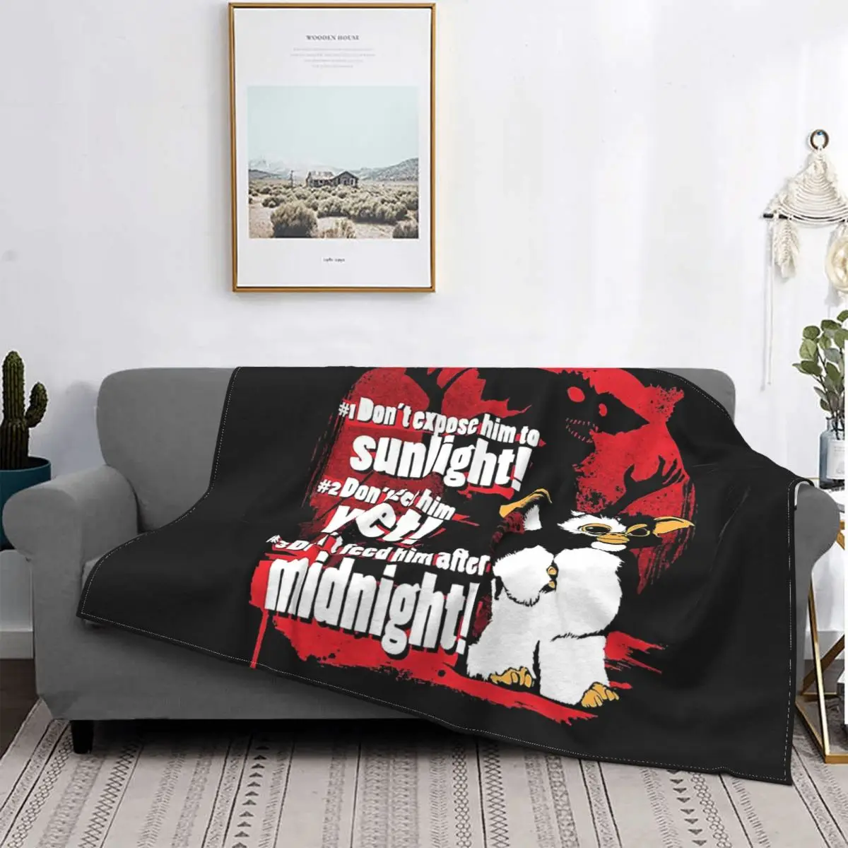 

Gremlins Film Blanket Flannel Decoration More Then Awesome Portable Home Bedspread