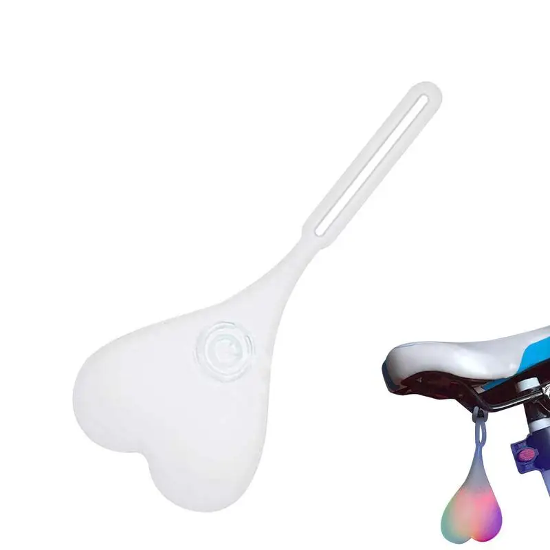 

Heart Shaped Tail Light Waterproof Design Bicycle Seat Back Egg Lamp Waterproof Heart Shaped Bicycle Seat Back Egg Signal Lamp