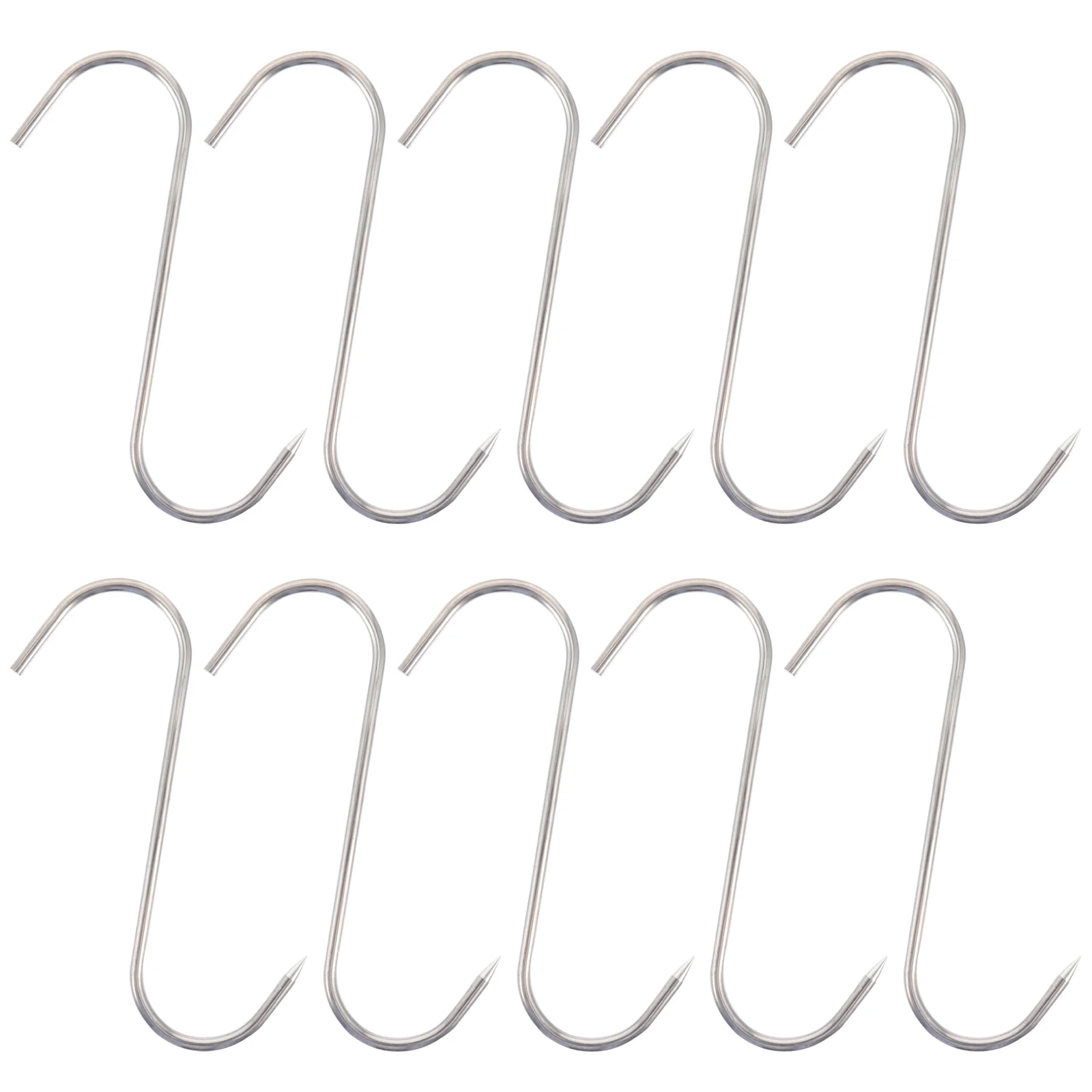 

Hooks Meat Hook Hanging Butcher Baconpot Smoker Bbq Beef Sausages Processing Hanger Grillorganizer Shape Kitchen Racks Metal