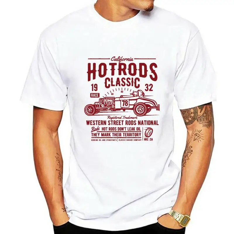 

Hot Rod T Shirt Vintage Car Racing men t shirt