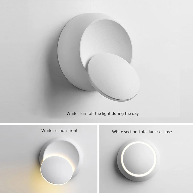 

Simple creative wall light interior circular crescent wall lamp indoor staircase aisle living room bedroom bathroom bedside ligh