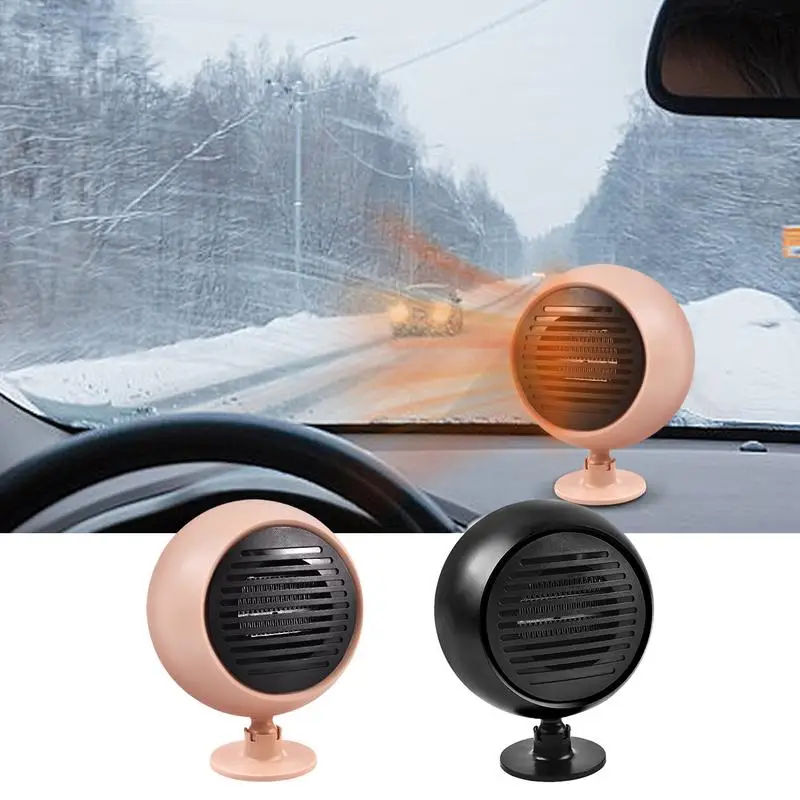

12 24V Windshield Defroster Demister Car Fast Heating Cooling Fans With Cigars Lighter 360 Degree Rotary Base 2 In 1 Heating Fan