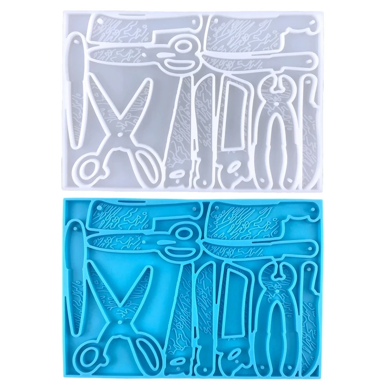 

Силиконовая форма-нож брелок-ножницы Mold с отверстием брелок Подвеска DIY Craft 918F
