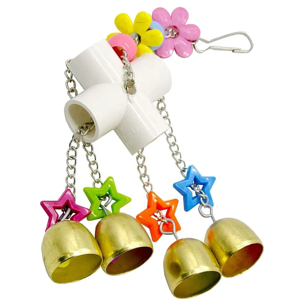 

1 Set of Parrot Bells Hanging Bell Cockatiel Swing Bell Parakeet Chew