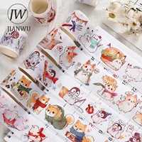 jianwu 200cm cute small animals journal decoration washi tape kawaii stationery collage material diy scrapbooking masking tapes