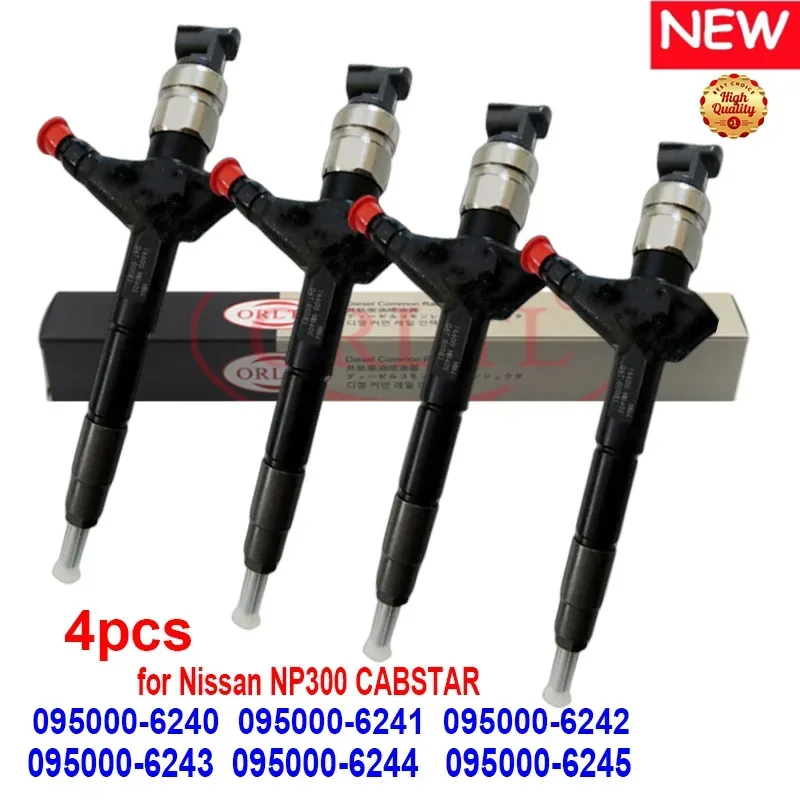 для Nissan 095000 -6240 -6241 -6242 -6243 -6244 -6245 Дизельная форсунка Common Rail 4 шт.