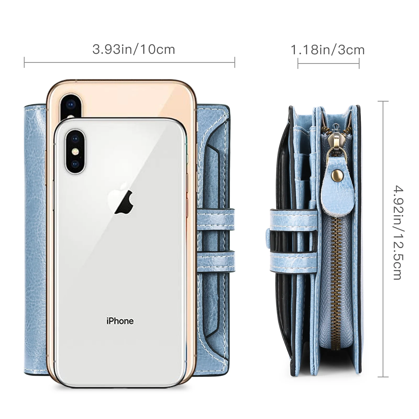 2023 Luxury Women Wallets With Coin Zipper Pocket Minimalist Soft Genuine Leather Ladies Purses For Women Small Wallets