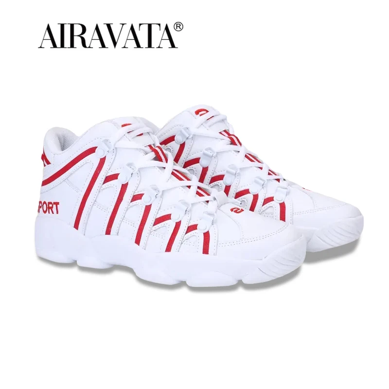 Unisex Sneakers Men Women Walking Shoes Artificial Leather Platform Fashion Footwear Plus Size 35-48