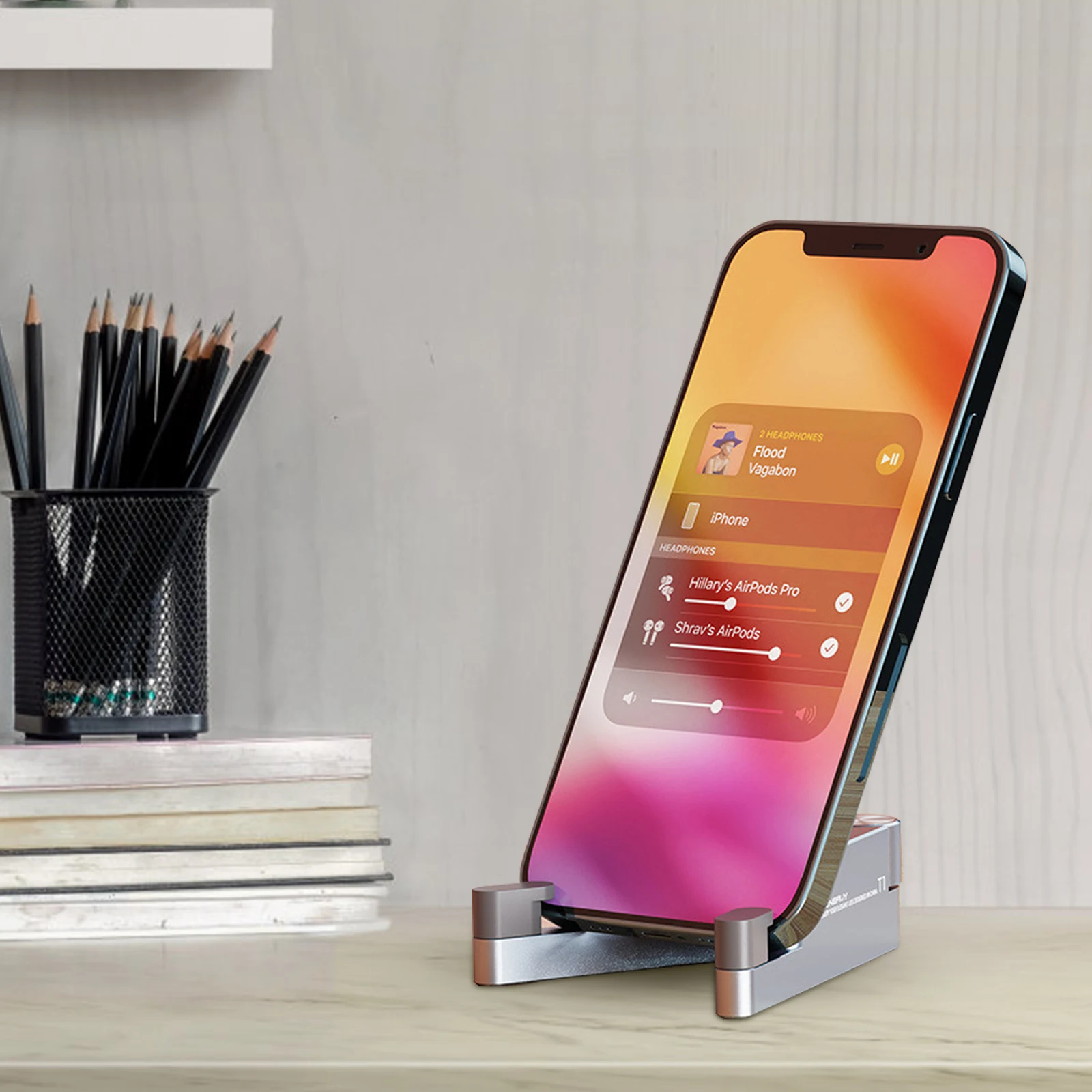 

Universal Mini Size Portable Aluminum Foldable Desktop Mount Bracket Foldable Phone Holder for iPad Phone