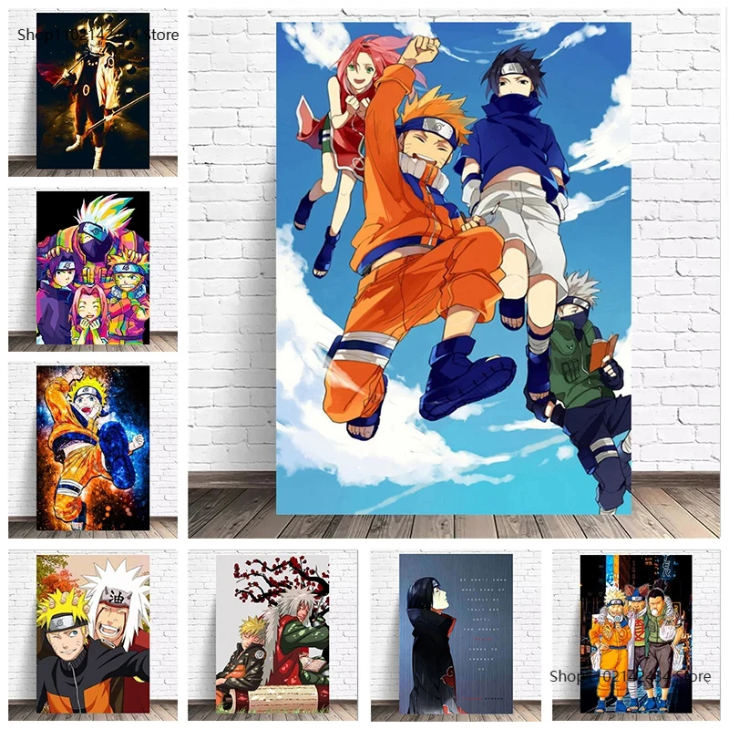 

Naruto Japanese Anime Posters and Prints Anime Character Print Wall Art Canvas Painting Printmaking Home Bedroom Wall Pictures