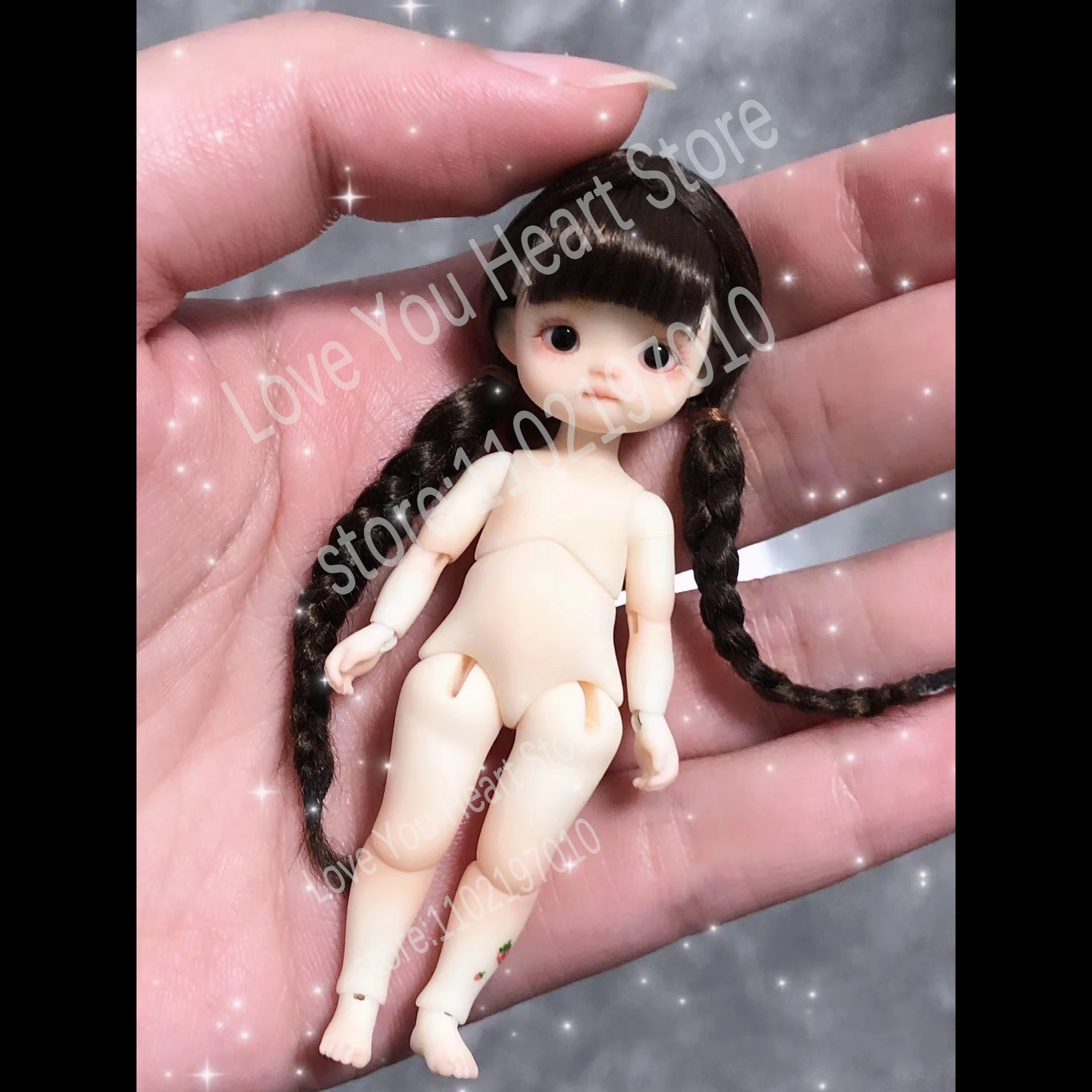 8 см BJD кукла из смолы DIY милая кукла-девочка Mini No Makeup Doll игрушки подарки
