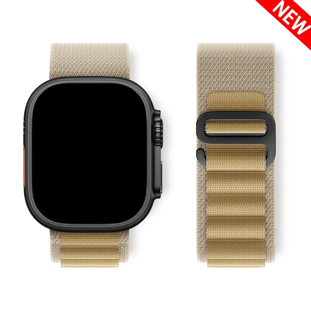 Фото Alpine Loop for apple watch band ultra 2 49mm Series 10 46mm 42mm 40-44mm 45mm 41mm G-hook sport straps iwatch 10 9 8 7 6 SE 5 4 №2