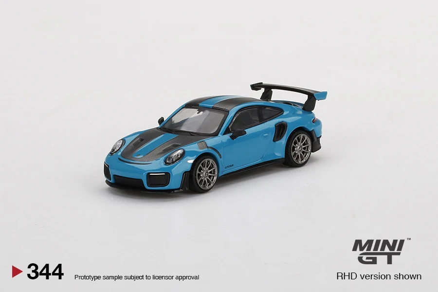 

Мини GT 1:64 Porsche 991 GT2 RS Weissach Package Miami Blue MGT00344-L LHD