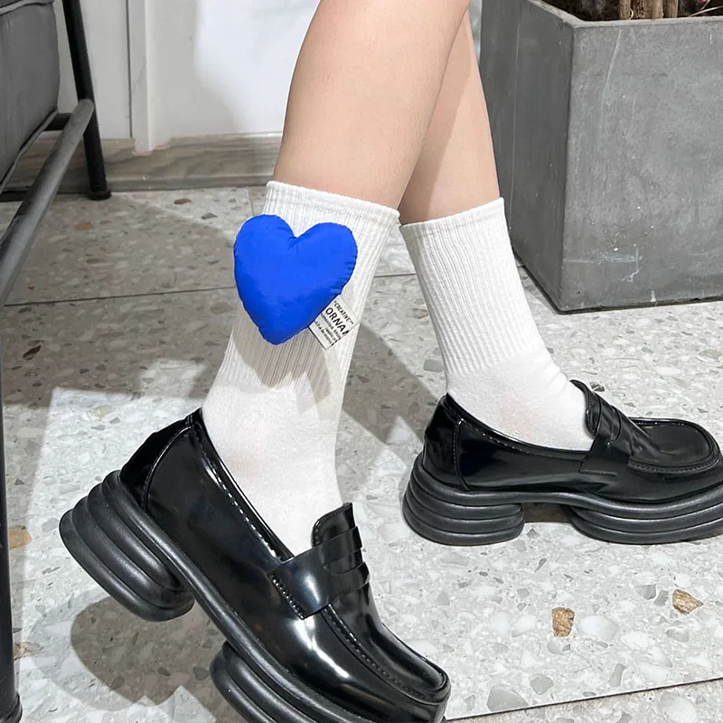 

Stereo Love JK Socks Women Tube ins Tde Personality Joker Stockings Sweet Cool Socks Cotton Stockings Korea Solid Color 2023
