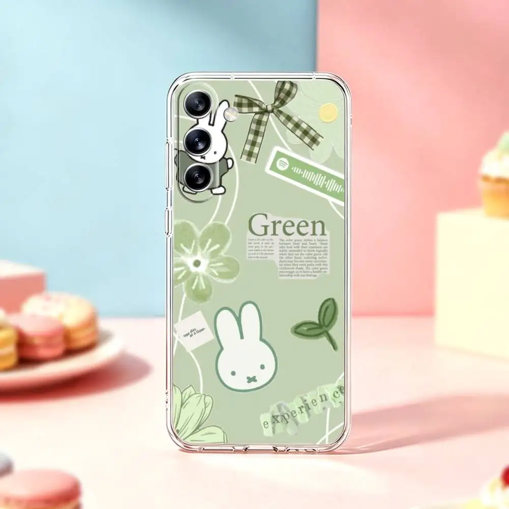 Фото Чехол для телефона C-Cute Rabbit M-Miffy для Samsung Galaxy A91,80,73,72,71,53,52,32,31,22,21s,20, прозрачный мягкий чехол №3